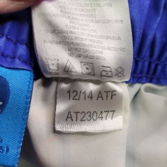 Bud Light Mens Swim Trunks Medium Blue Surf Print Board Shorts Drawstring Waist - Picture 7 of 7